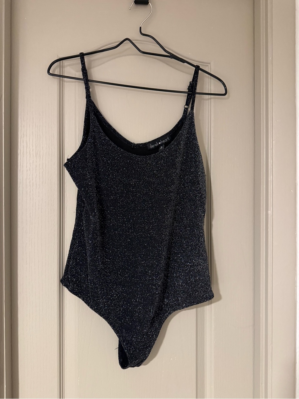 Derek Heart Black Sparkle Girls' One-Piece Bodysuit